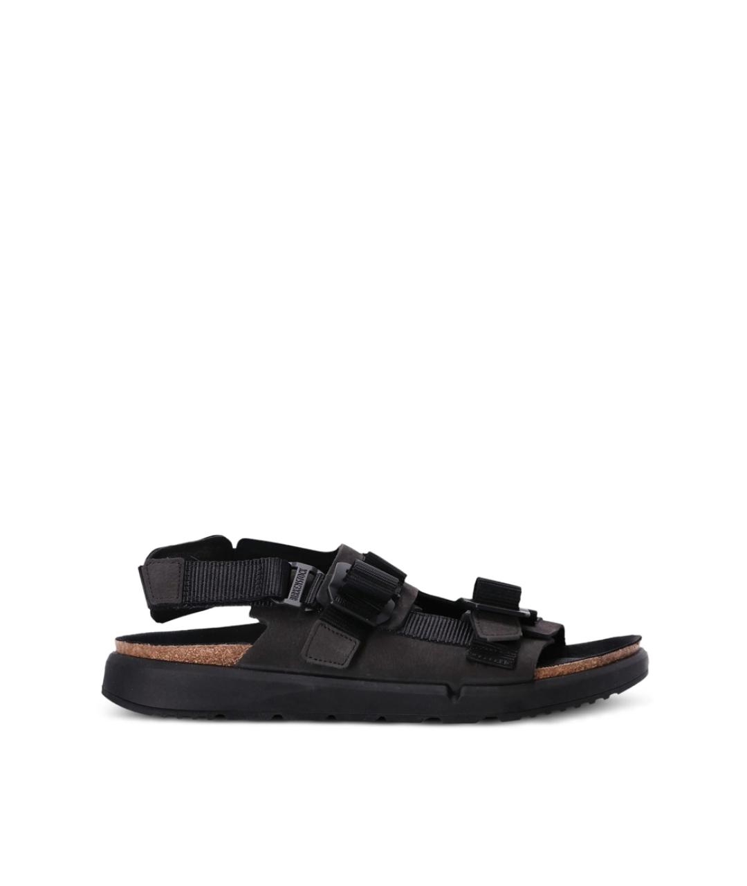 BIRKENSTOCK Черные кожаные сандалии, фото 1