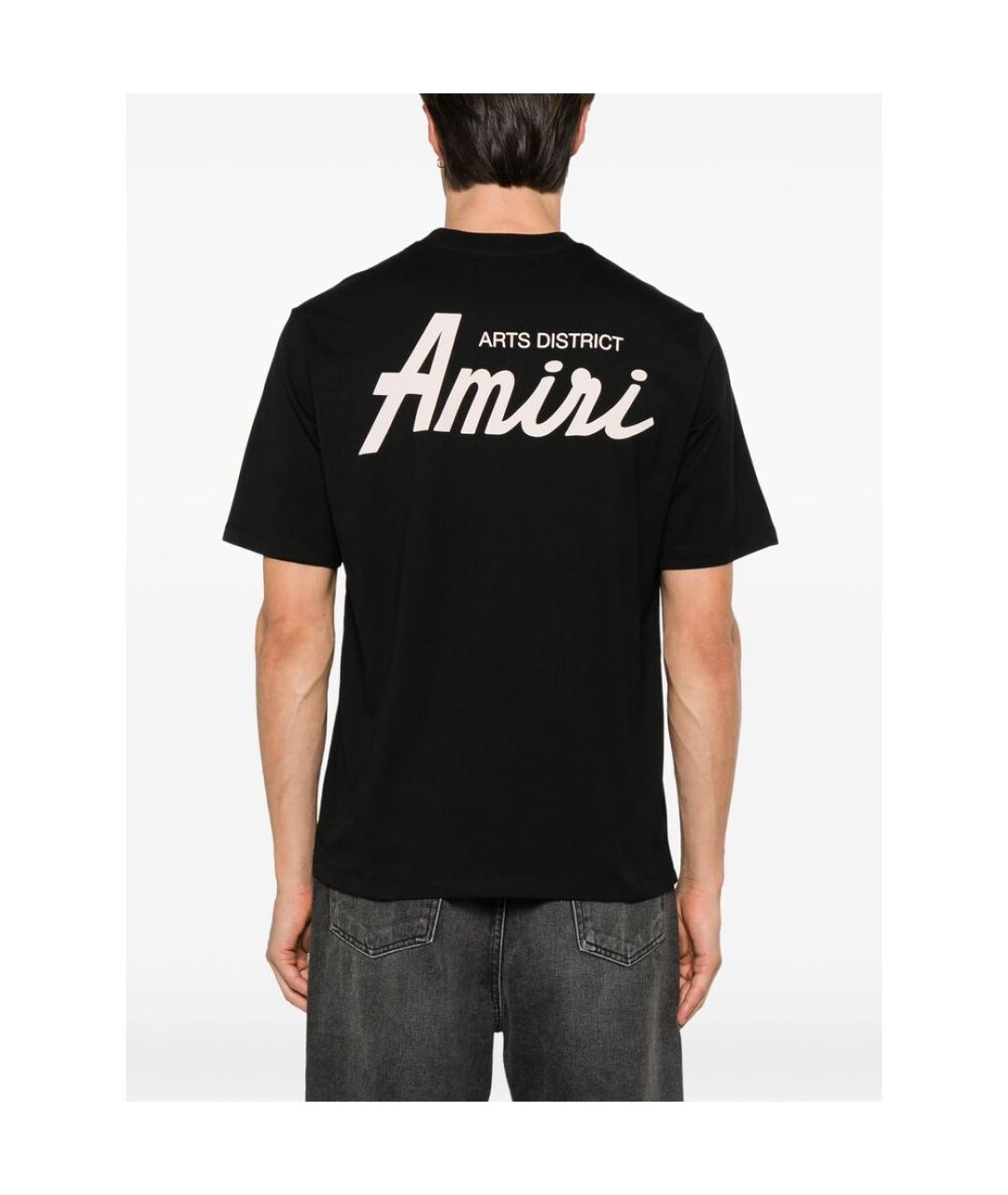 AMIRI Черная хлопковая футболка, фото 3