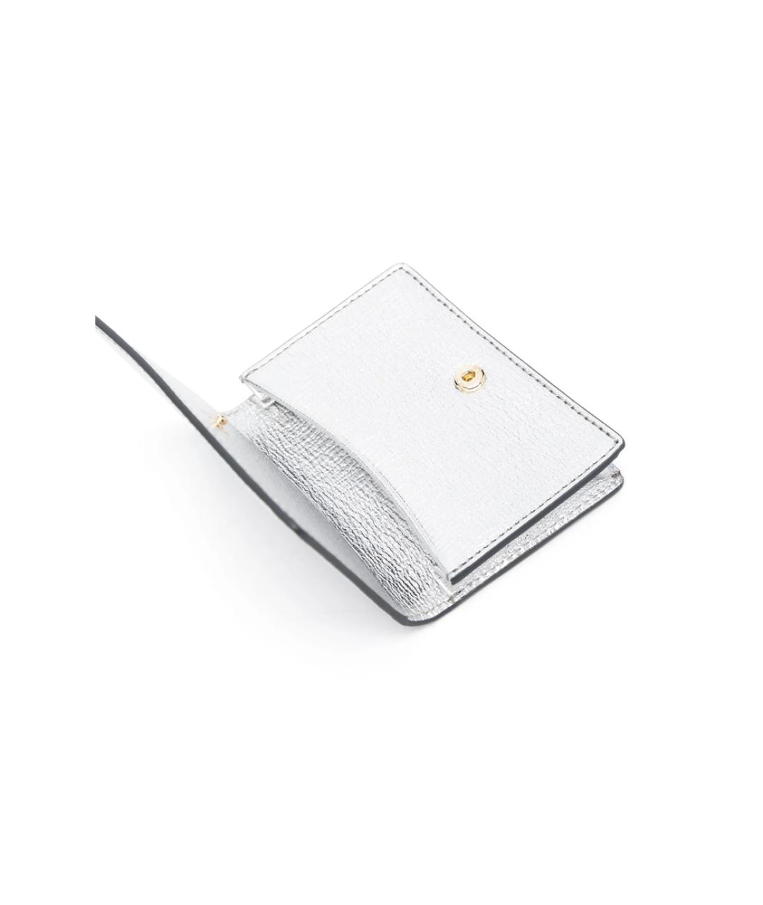 ANYA HINDMARCH Серебряный кожаный кошелек, фото 3