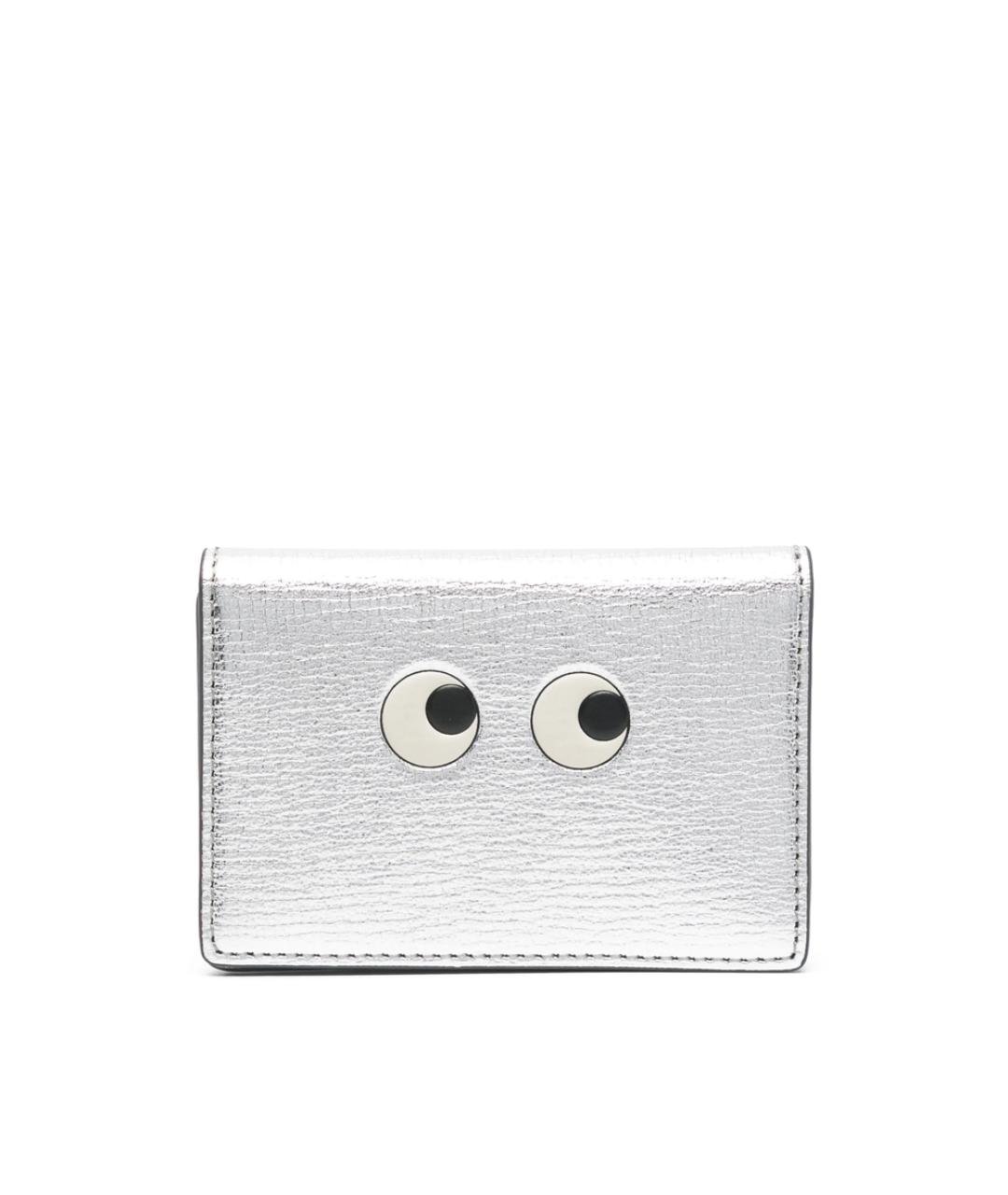 ANYA HINDMARCH Серебряный кожаный кошелек, фото 1