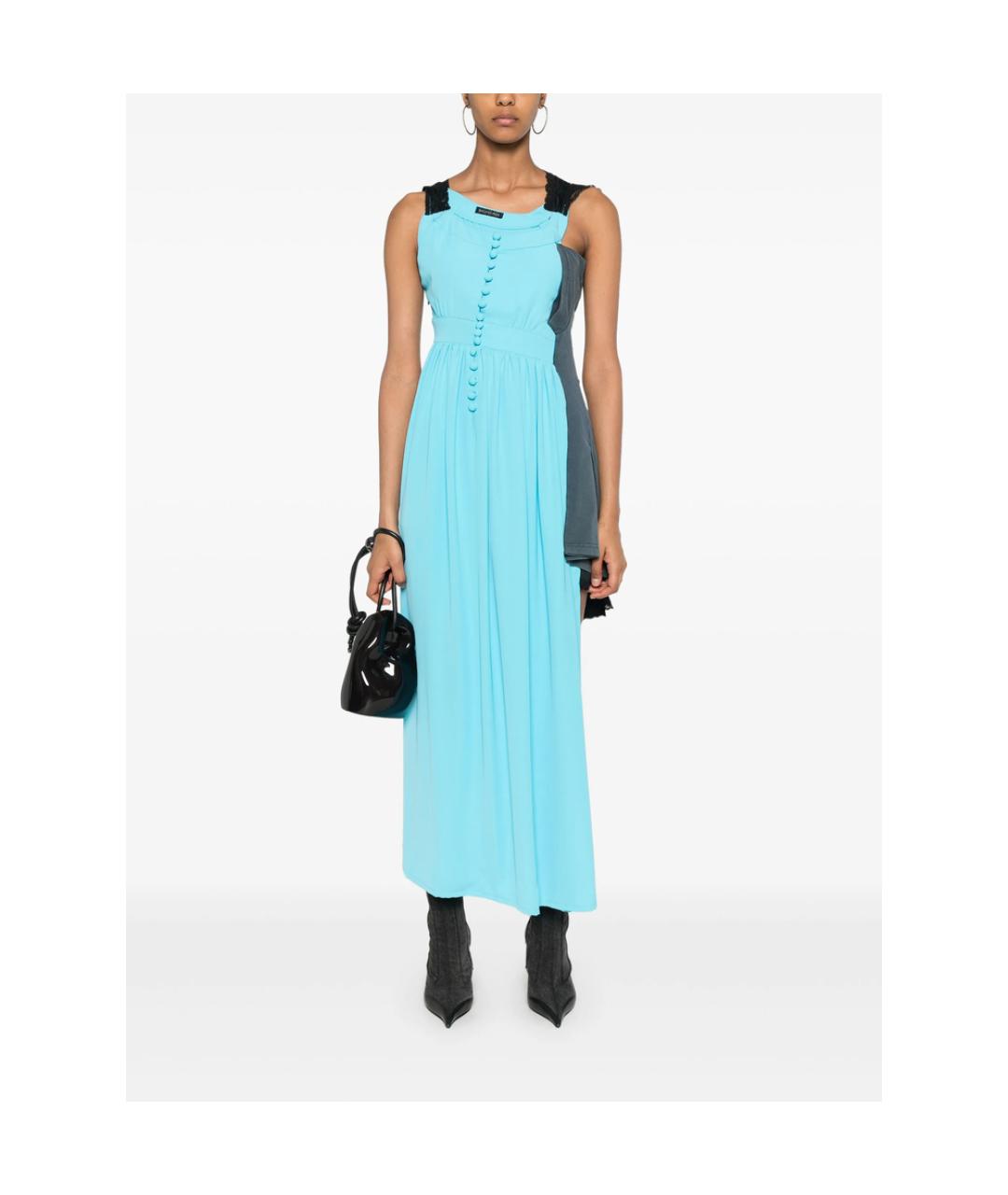 BALENCIAGA Голубое коктейльное платье, фото 4
