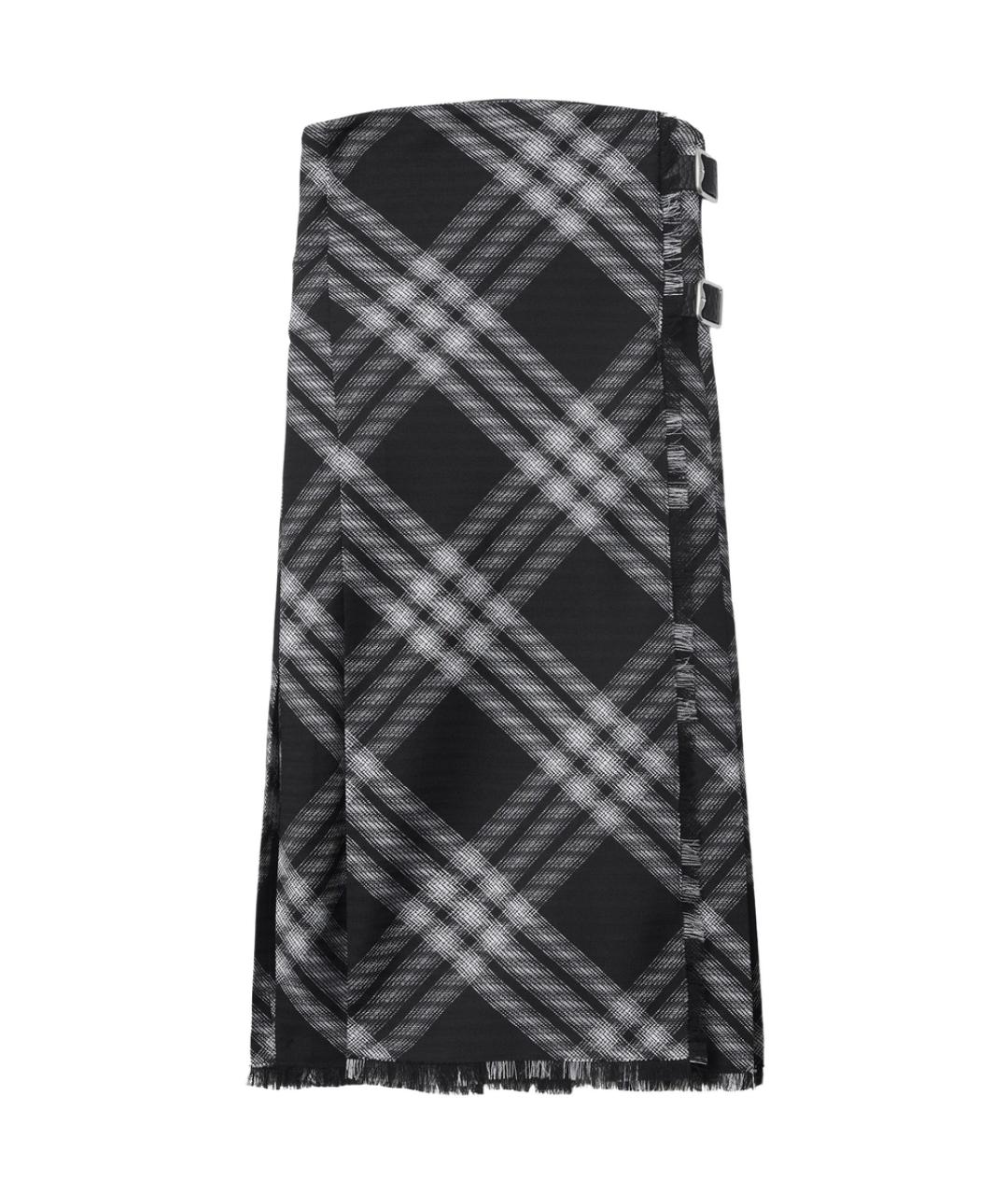 BURBERRY Серое шерстяное повседневное платье, фото 1