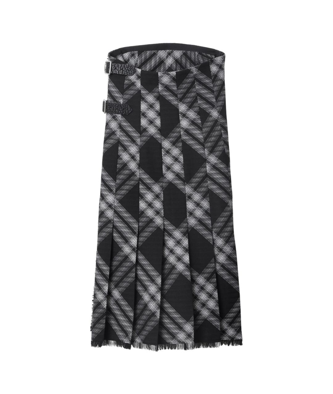 BURBERRY Серое шерстяное повседневное платье, фото 2