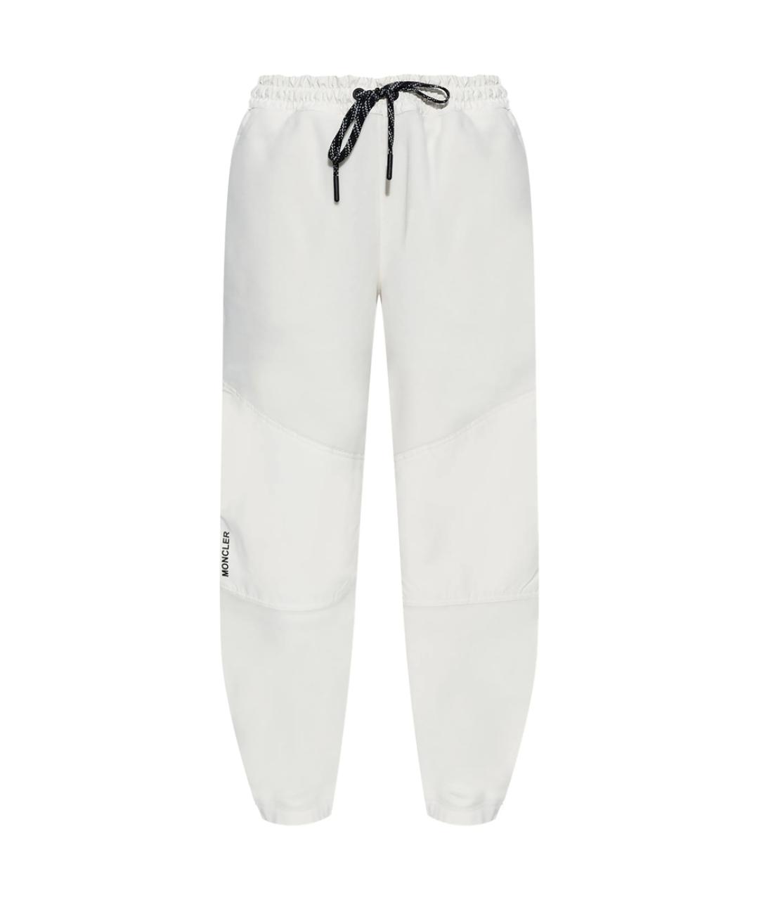 MONCLER GRENOBLE Бежевые полиэстеровые спортивные брюки и шорты, фото 1