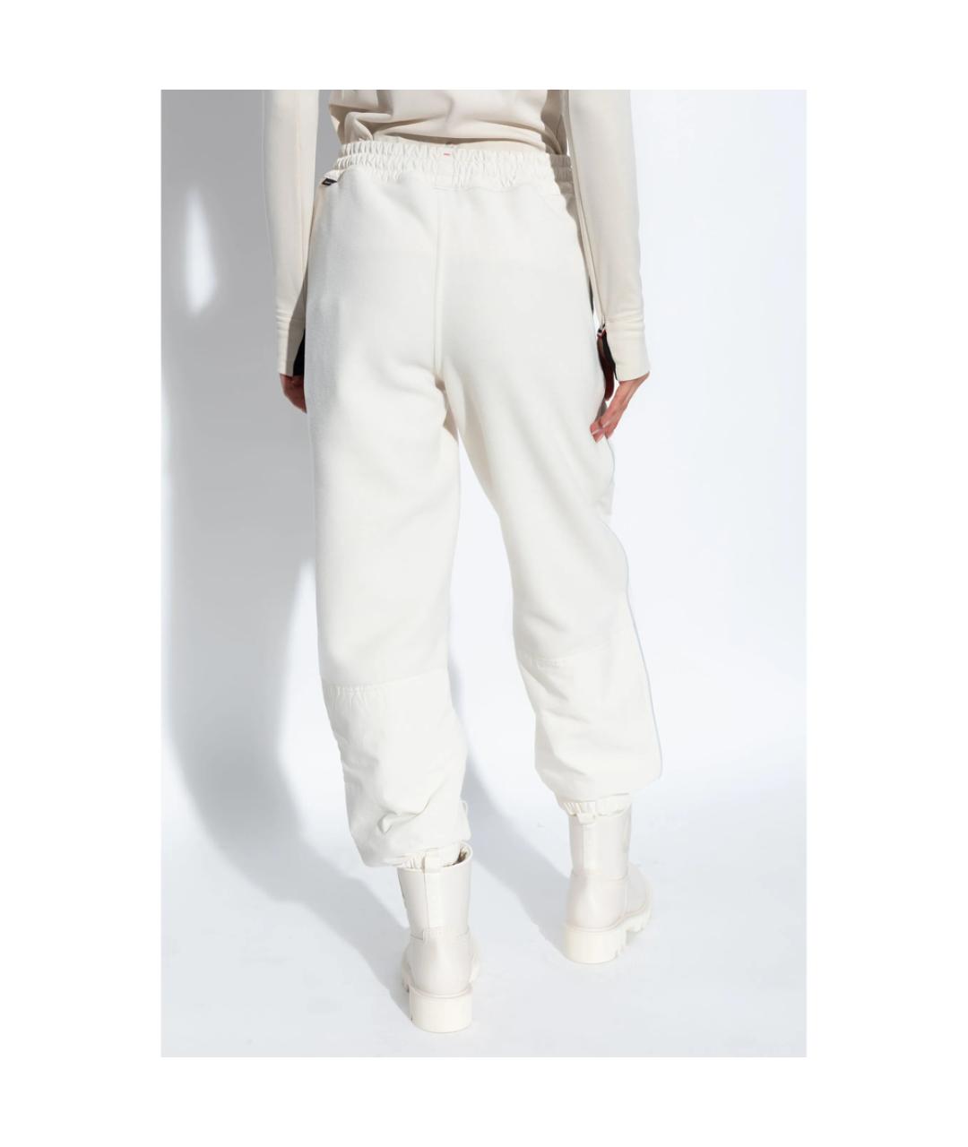 MONCLER GRENOBLE Бежевые полиэстеровые спортивные брюки и шорты, фото 4
