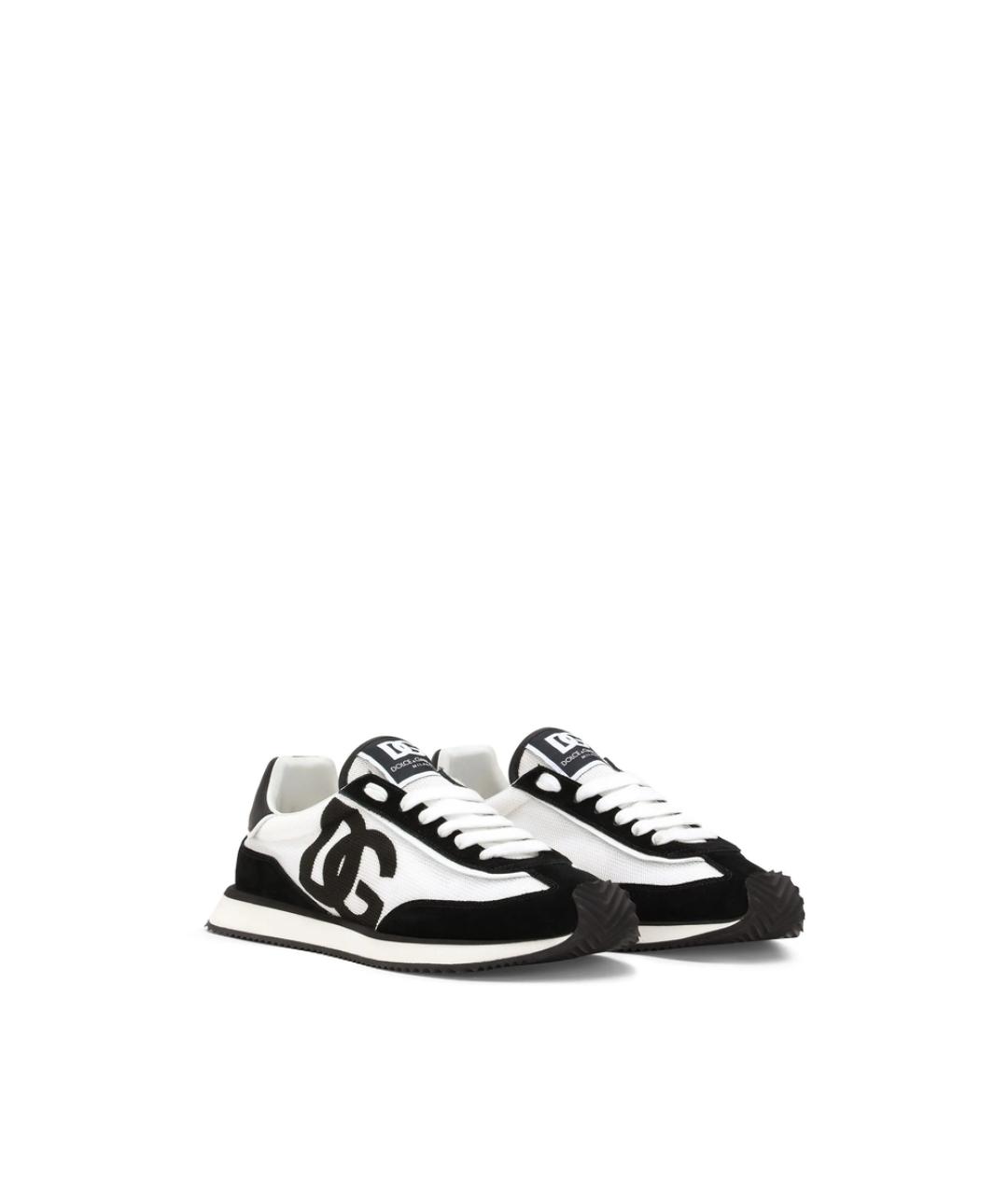 DOLCE&GABBANA Мульти текстильные низкие кроссовки / кеды, фото 2