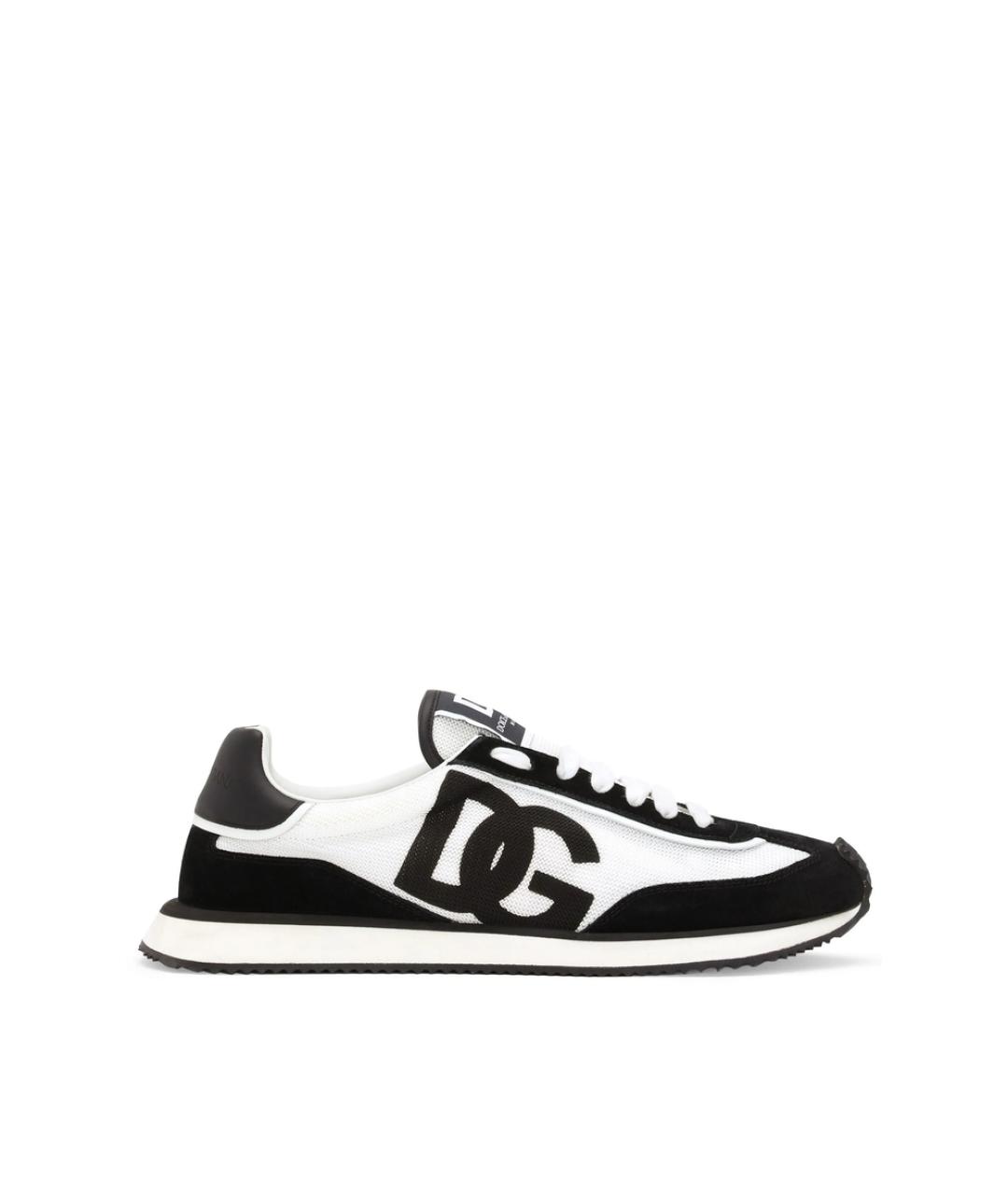 DOLCE&GABBANA Мульти текстильные низкие кроссовки / кеды, фото 1