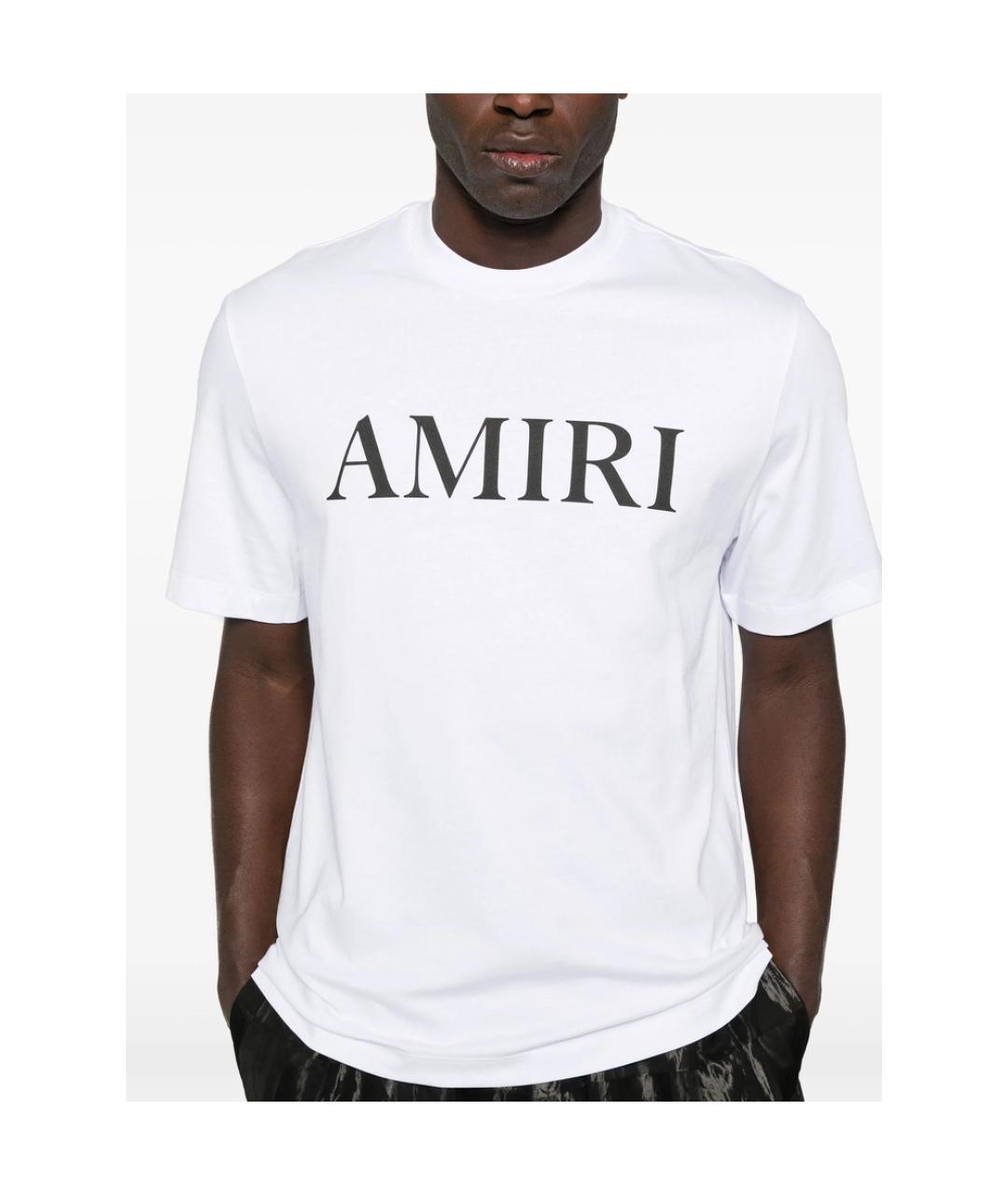 AMIRI Белая хлопковая футболка, фото 4