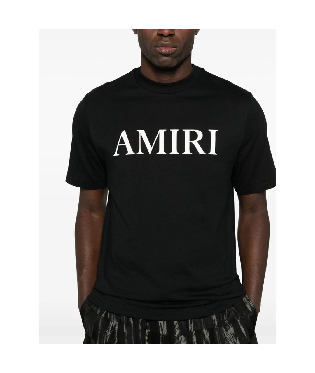 AMIRI Черная хлопковая футболка, фото 3