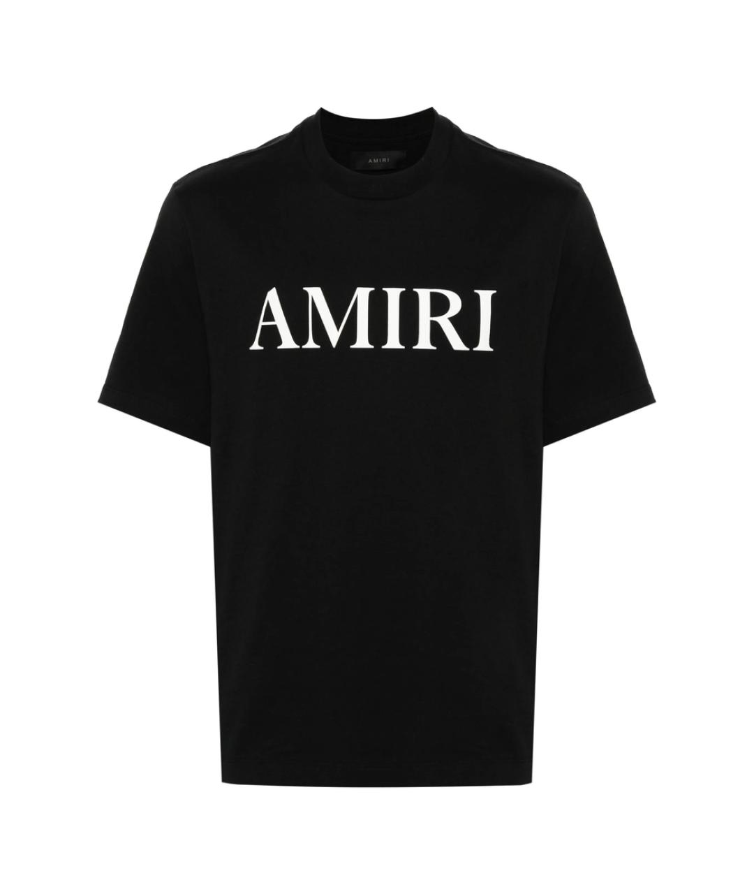 AMIRI Черная хлопковая футболка, фото 1