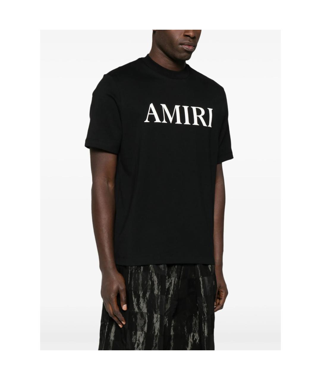 AMIRI Черная хлопковая футболка, фото 4