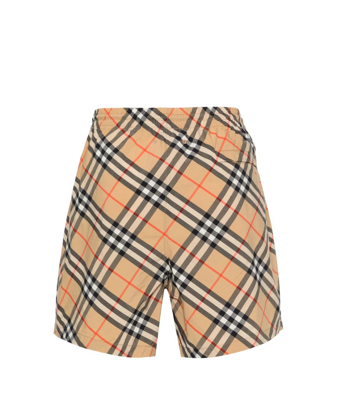 BURBERRY Мульти полиэстеровые шорты, фото 2