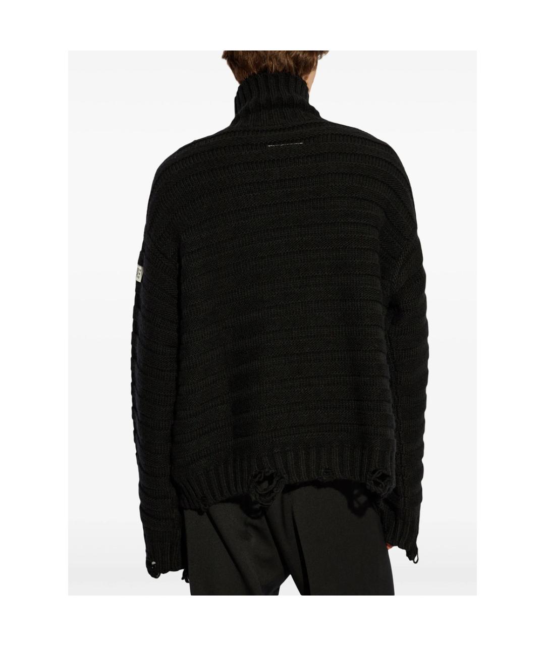 MM6 MAISON MARGIELA Черный шерстяной джемпер / свитер, фото 2