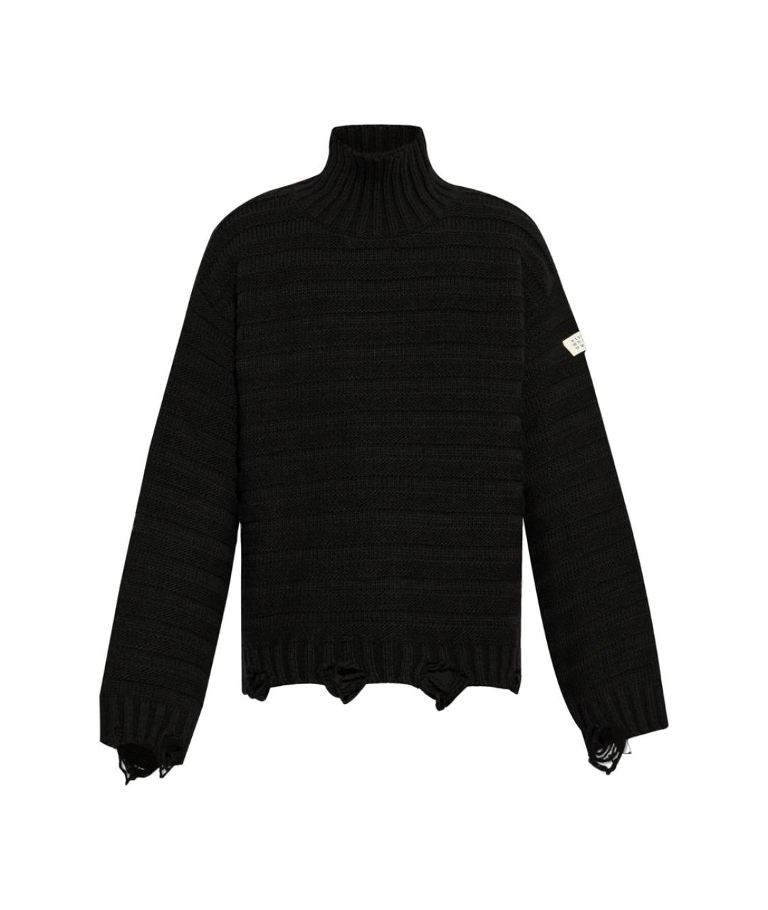 MM6 MAISON MARGIELA Черный шерстяной джемпер / свитер, фото 1