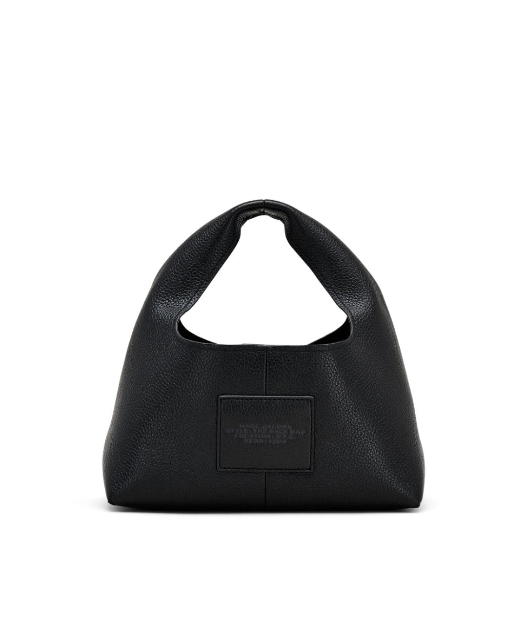 MARC JACOBS Черная кожаная сумка с короткими ручками, фото 3