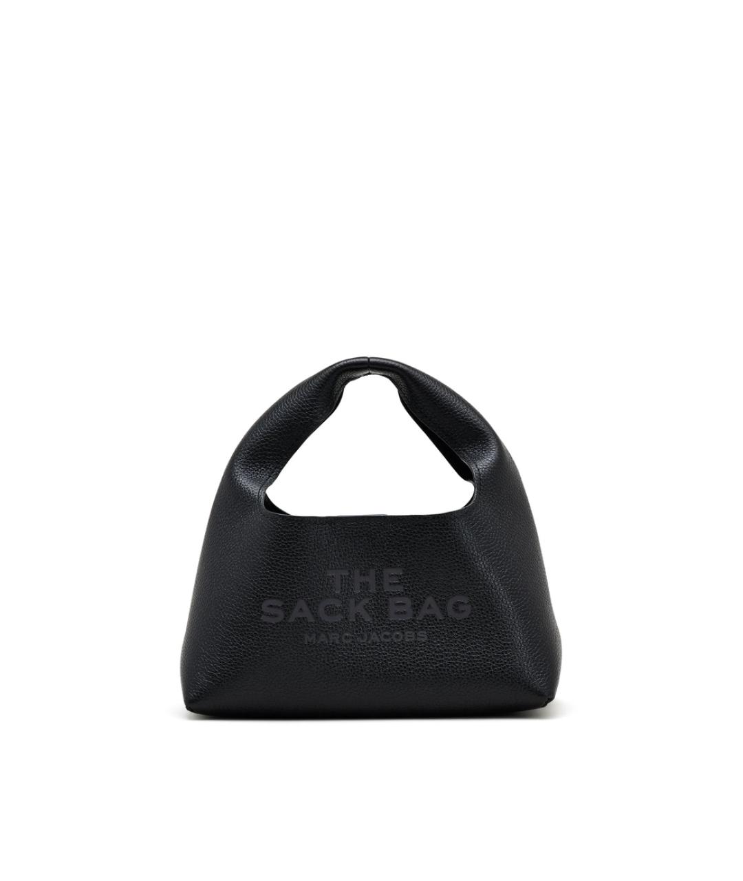 MARC JACOBS Черная кожаная сумка с короткими ручками, фото 1