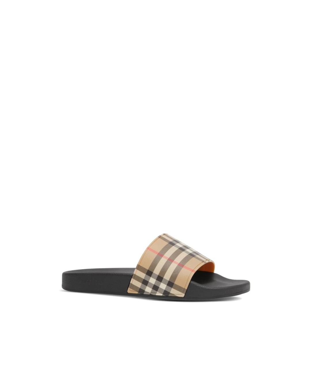 BURBERRY Мульти резиновые шлепанцы, фото 2