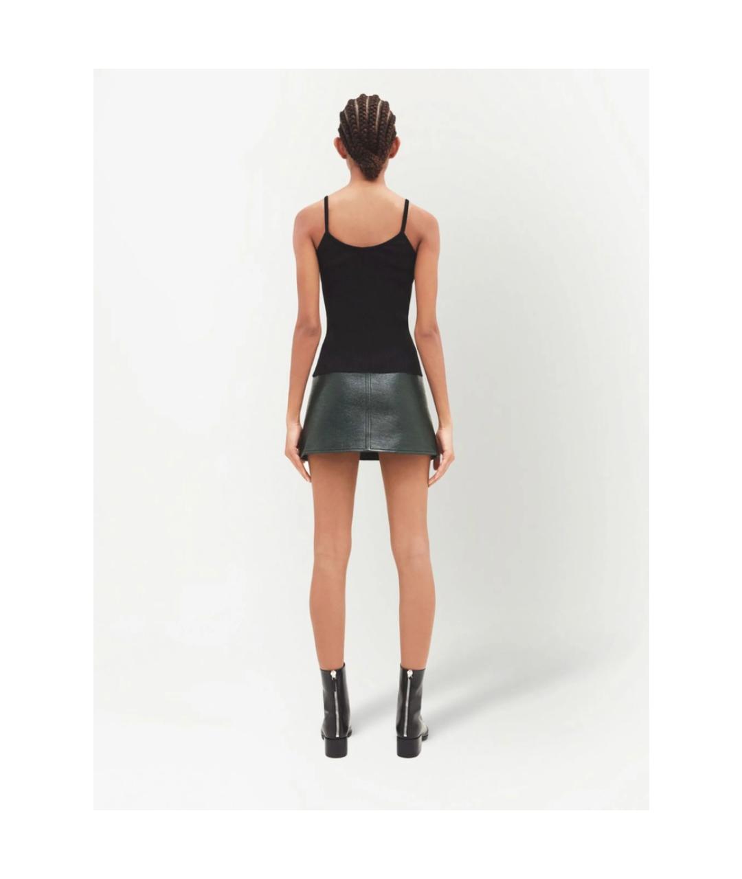 COURREGES Черная хлопковая майка, фото 4
