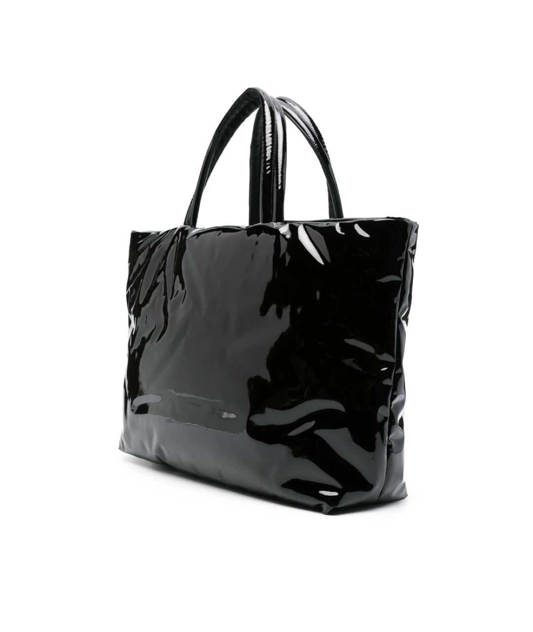 SAINT LAURENT Черная сумка тоут из искусственной кожи, фото 5