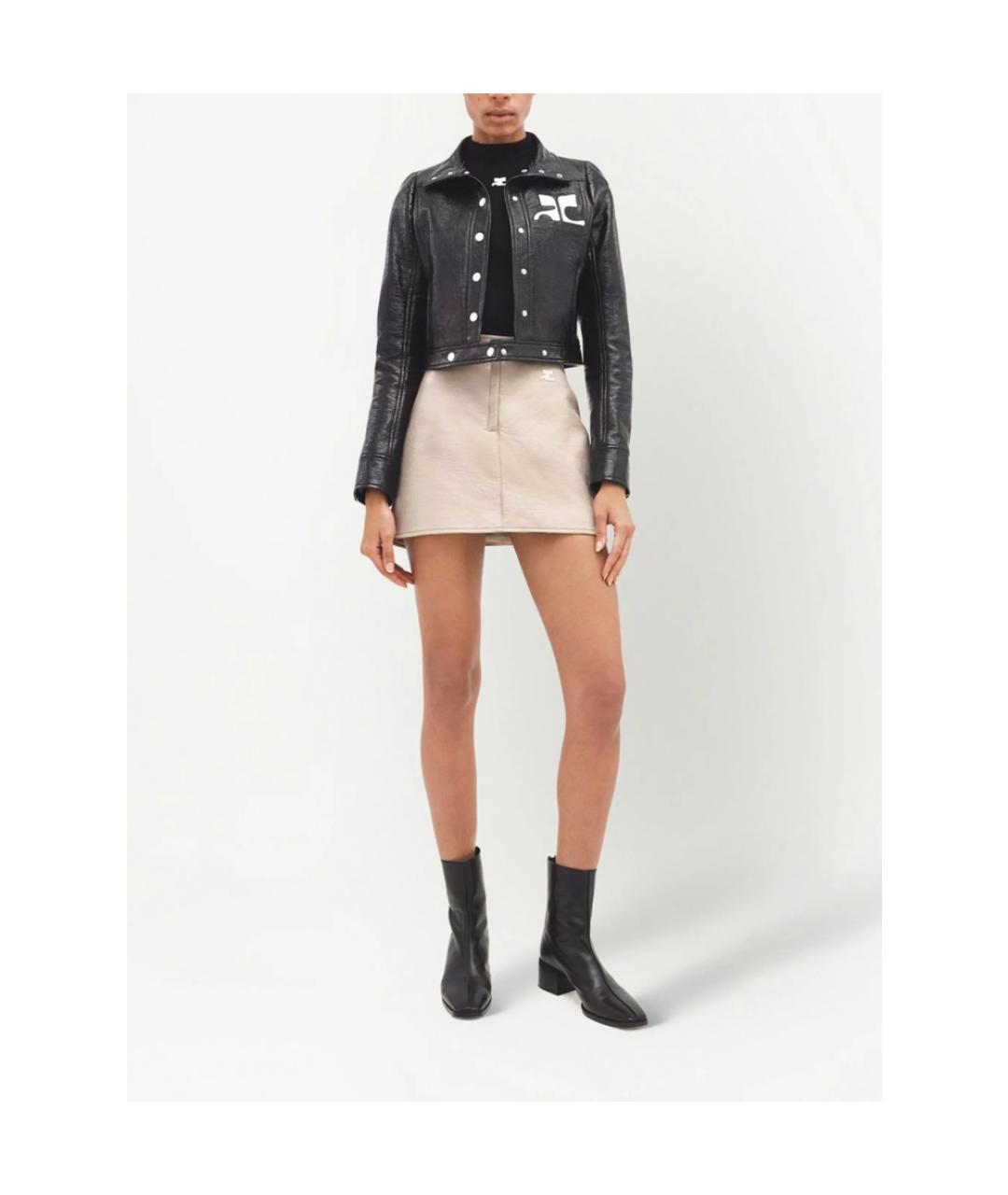 COURREGES Черная хлопковая куртка, фото 2