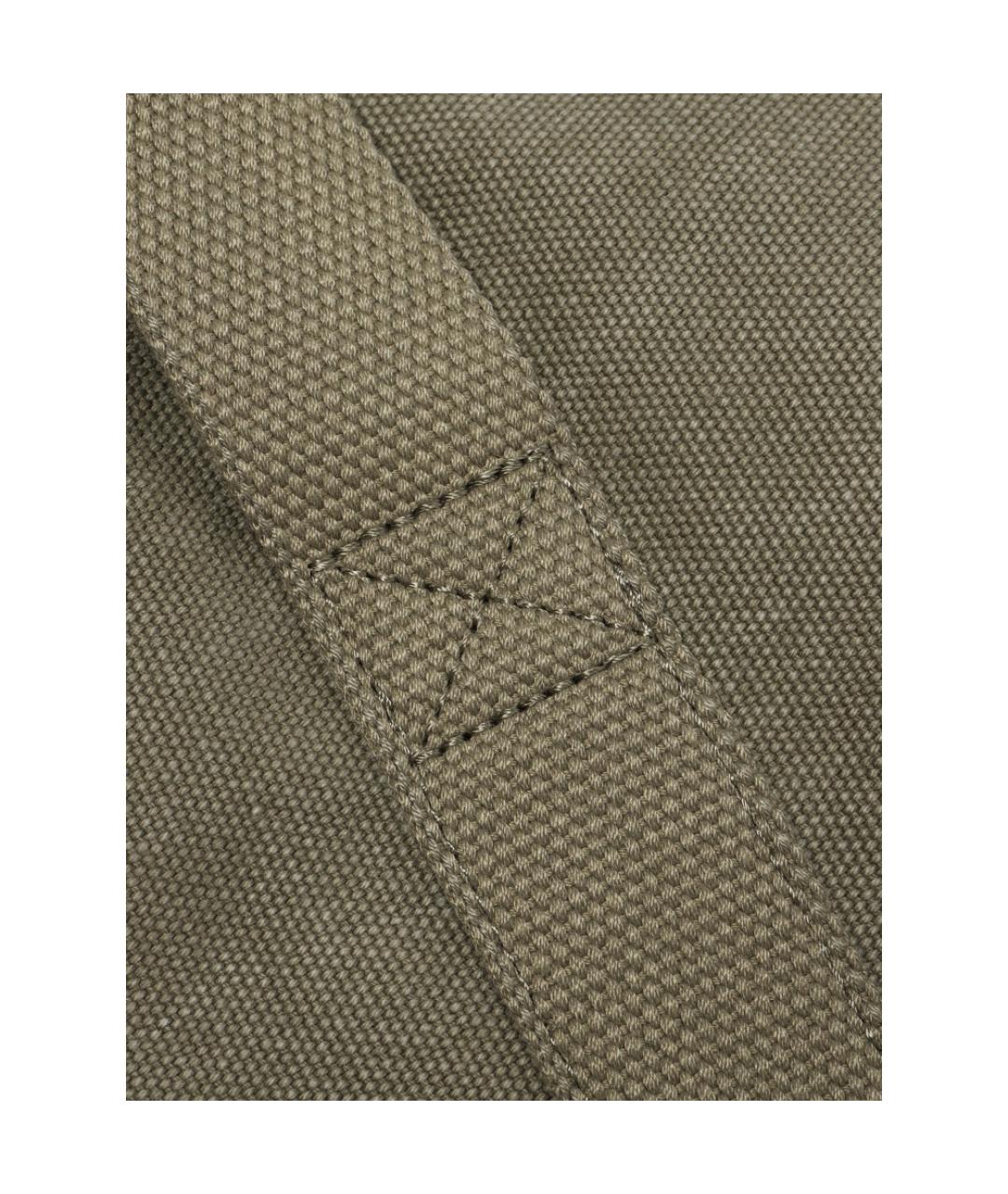 A.P.C. Зеленая хлопковая сумка тоут, фото 5