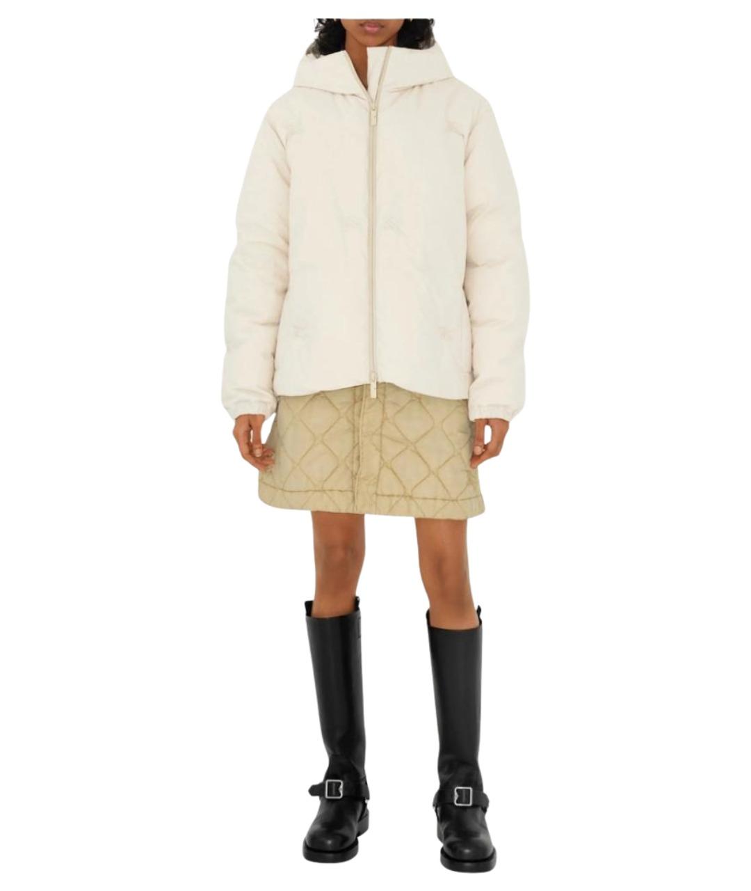 BURBERRY Бежевая юбка миди, фото 4