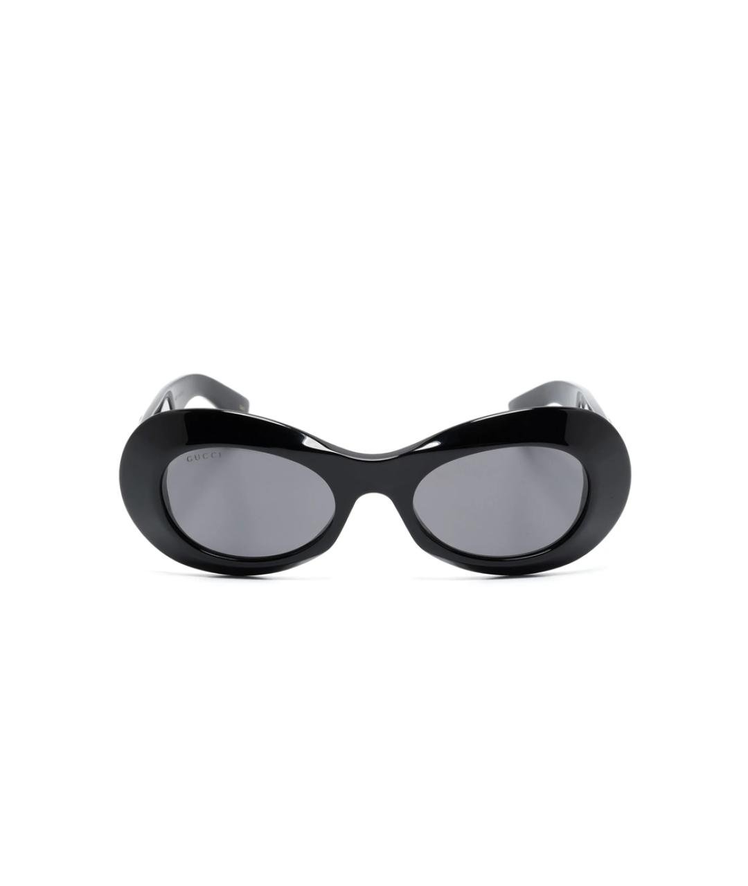 GUCCI Черные пластиковые солнцезащитные очки, фото 1