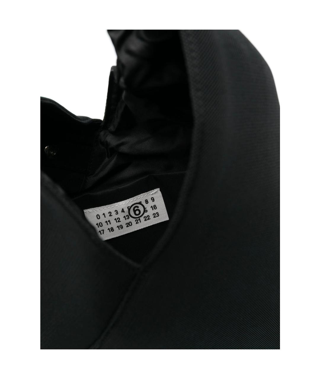 MM6 MAISON MARGIELA Черная тканевая сумка тоут, фото 5