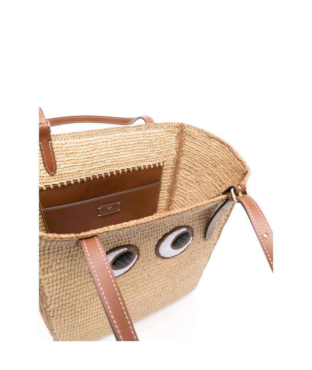 ANYA HINDMARCH Бежевая сумка тоут, фото 2