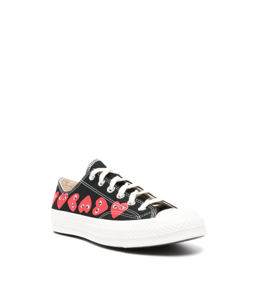 CONVERSE Черные резиновые низкие кроссовки / кеды, фото 4