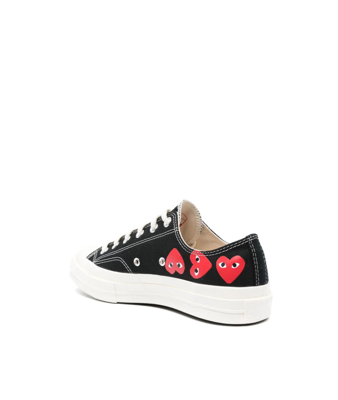 CONVERSE Черные резиновые низкие кроссовки / кеды, фото 3