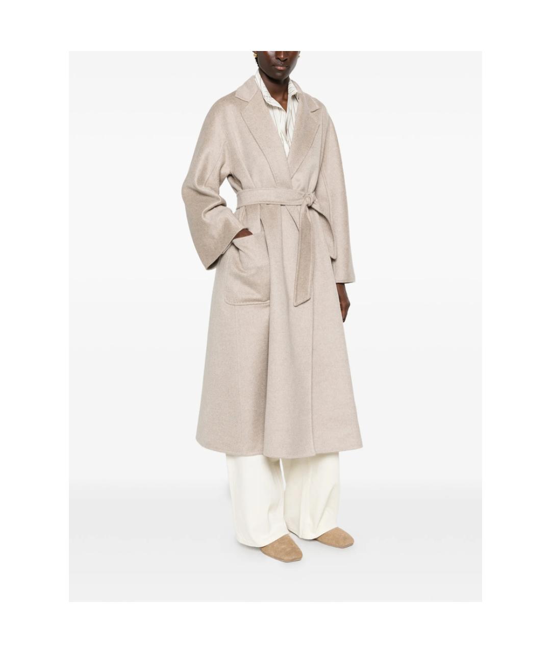 MAX MARA Бежевое кашемировое пальто, фото 2
