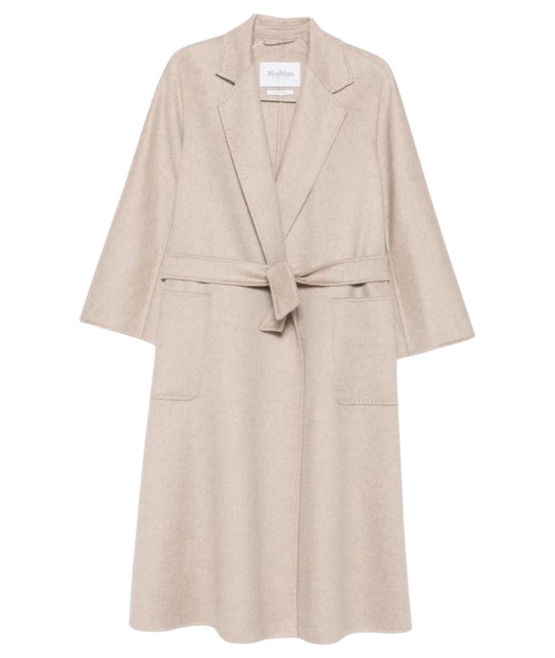 MAX MARA Бежевое кашемировое пальто, фото 1