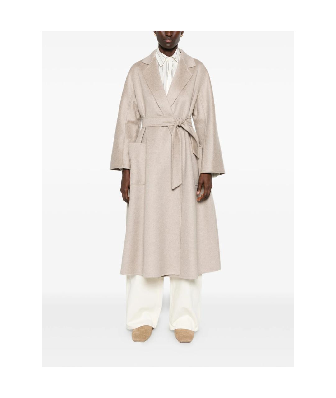 MAX MARA Бежевое кашемировое пальто, фото 3