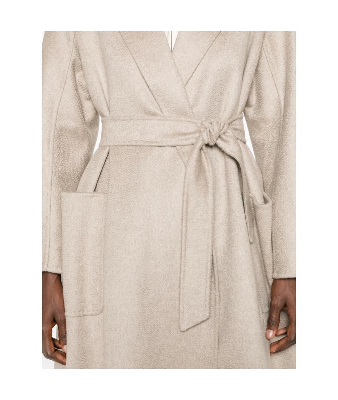 MAX MARA Бежевое кашемировое пальто, фото 5