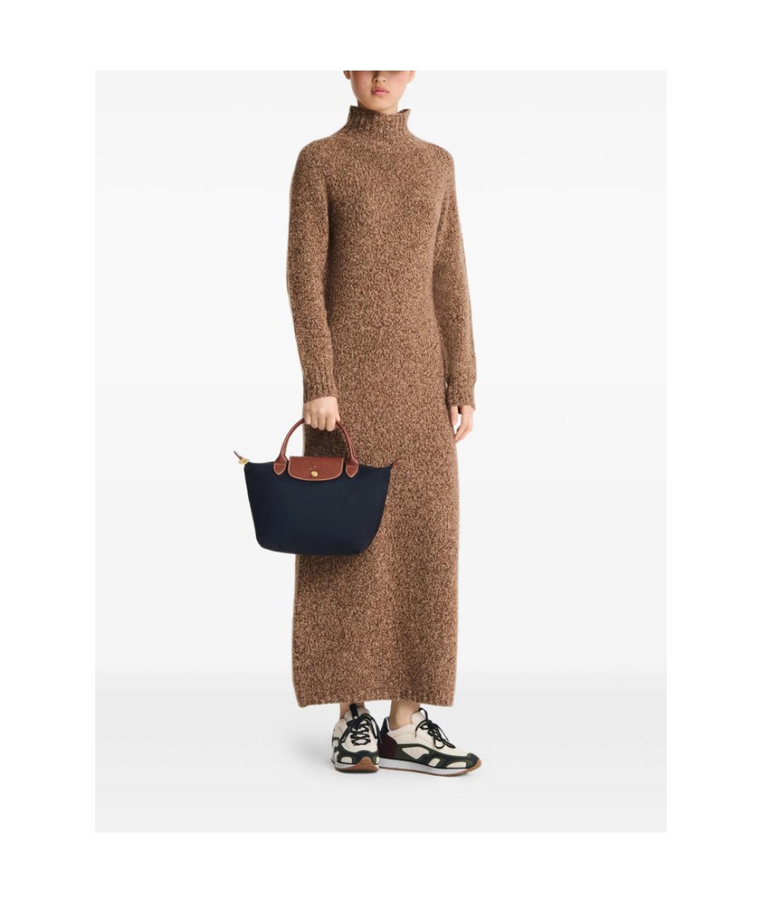 LONGCHAMP Черная синтетическая сумка тоут, фото 3