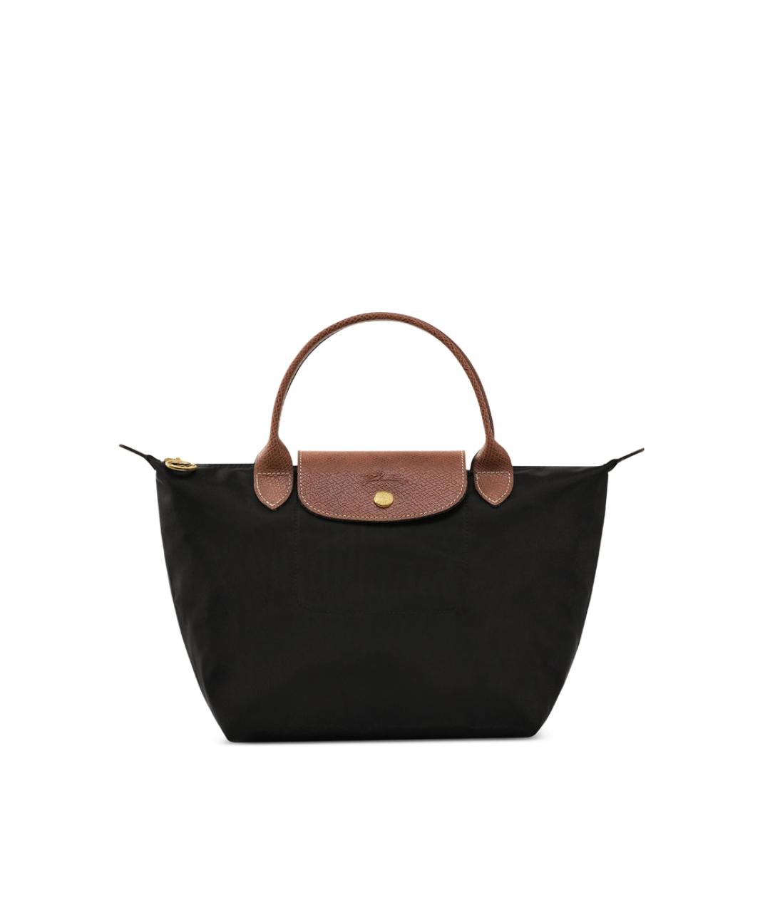 LONGCHAMP Черная синтетическая сумка тоут, фото 1
