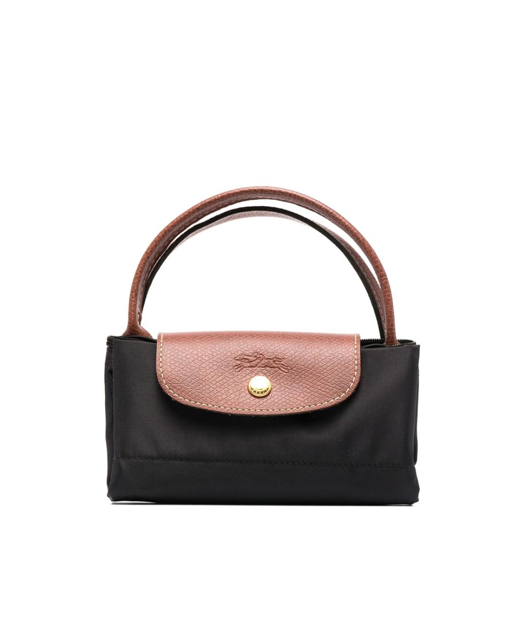 LONGCHAMP Черная синтетическая сумка тоут, фото 2