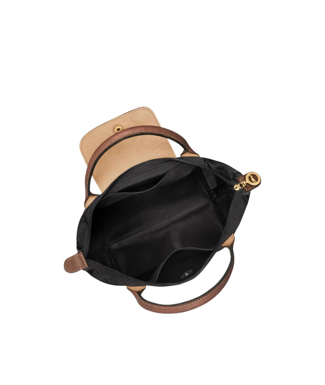 LONGCHAMP Черная синтетическая сумка тоут, фото 4