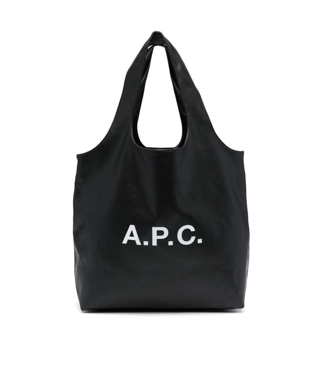A.P.C. Черная сумка тоут из искусственной кожи, фото 1
