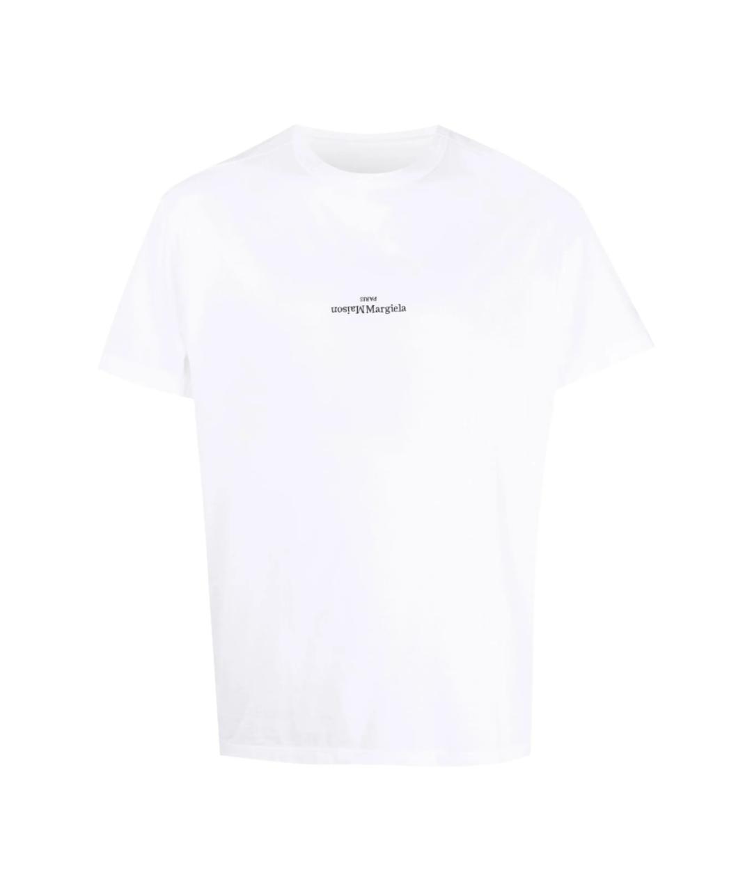 MAISON MARGIELA Белая хлопковая футболка, фото 1