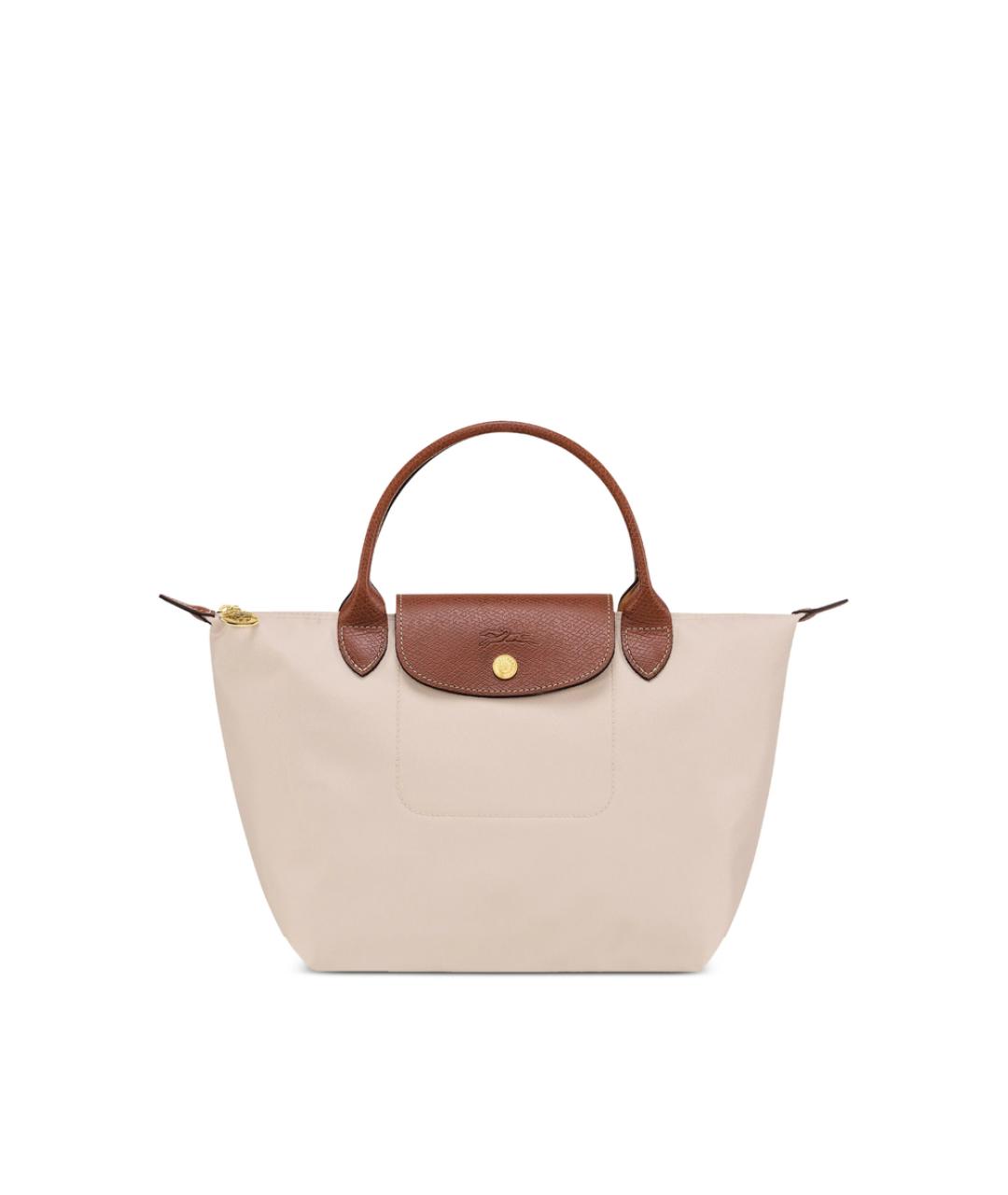 LONGCHAMP Бежевая тканевая сумка тоут, фото 1