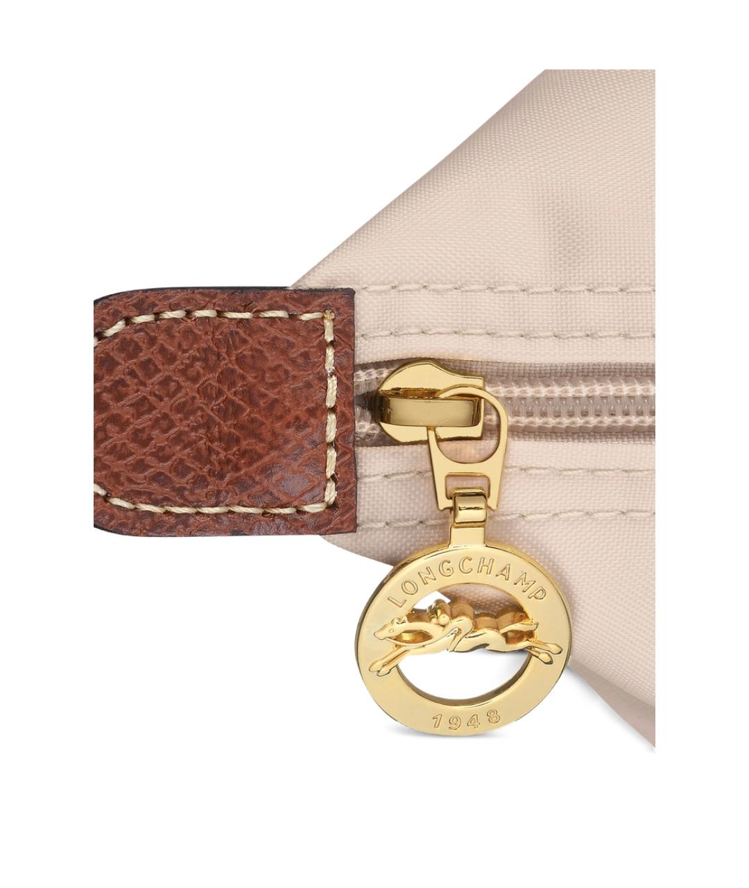 LONGCHAMP Бежевая тканевая сумка тоут, фото 5