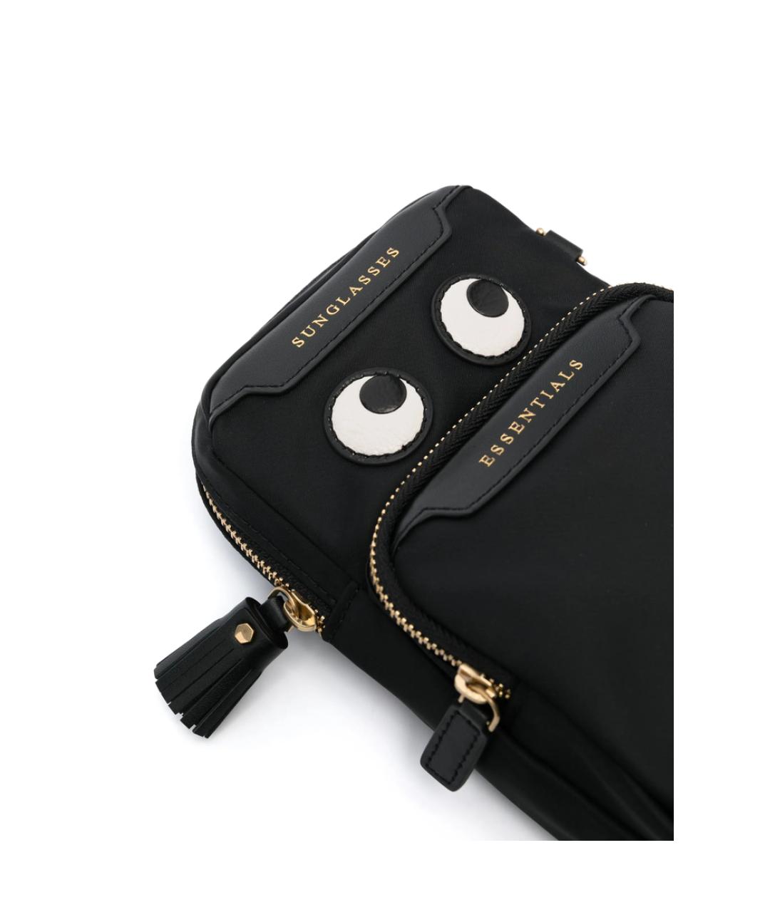 ANYA HINDMARCH Черная синтетическая сумка через плечо, фото 3
