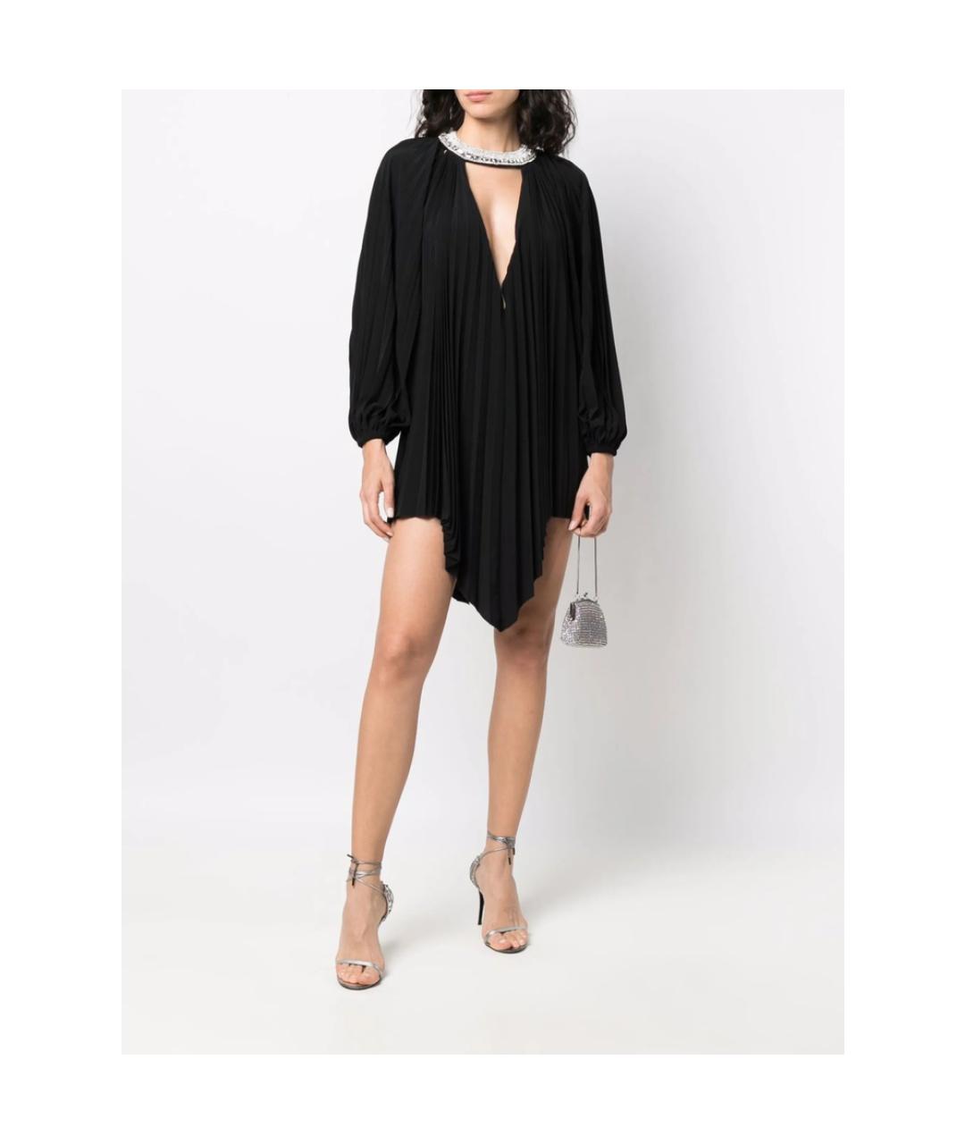 ALEXANDRE VAUTHIER Черное полиэстеровое коктейльное платье, фото 6