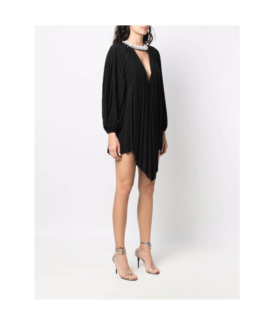 ALEXANDRE VAUTHIER Черное полиэстеровое коктейльное платье, фото 2