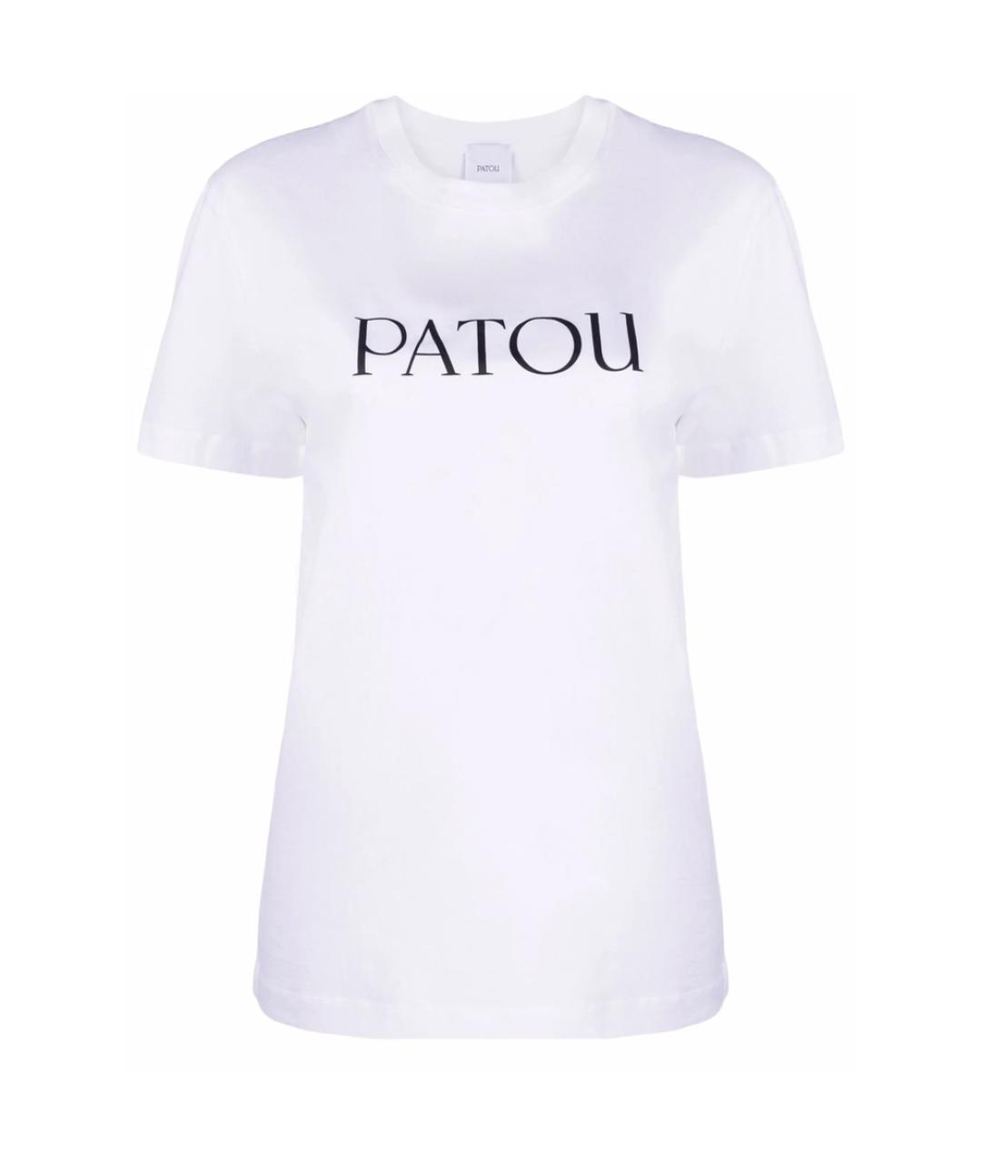 PATOU Белая хлопковая футболка, фото 1