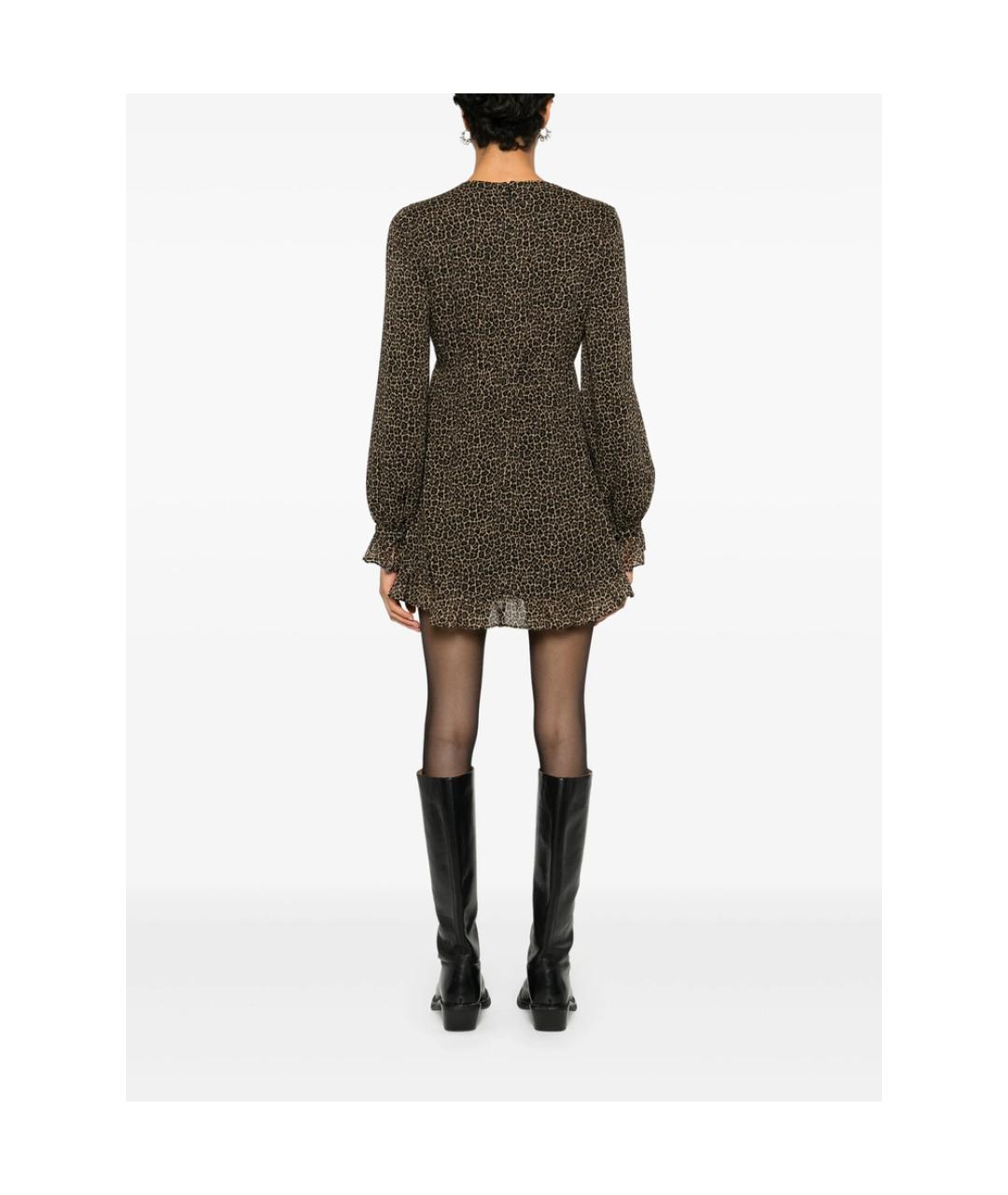 SAINT LAURENT Мульти шелковое повседневное платье, фото 3
