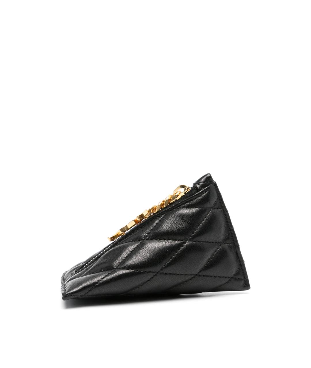 SAINT LAURENT Черный кожаный кошелек, фото 3