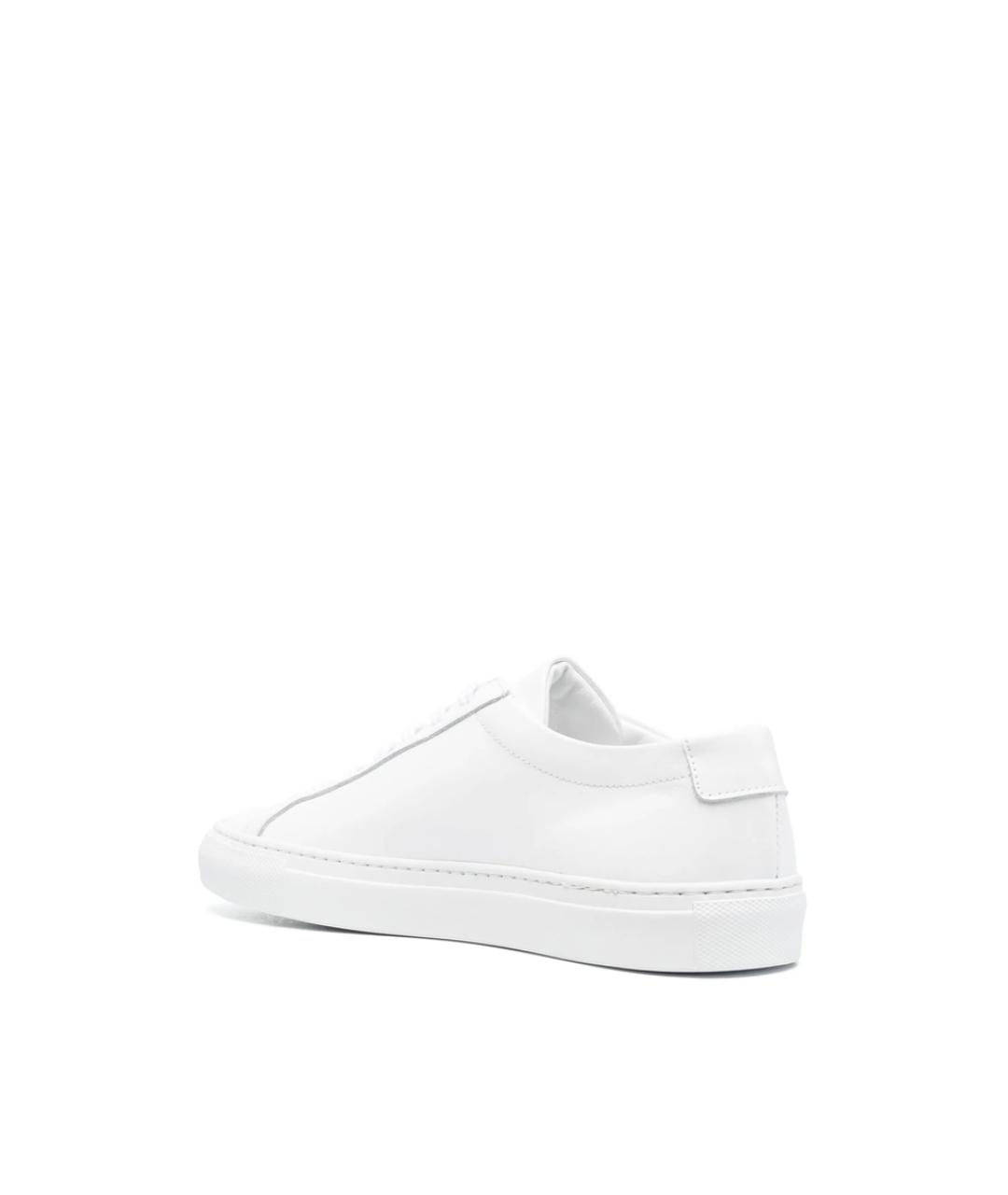 COMMON PROJECTS Белые кожаные низкие кроссовки / кеды, фото 4